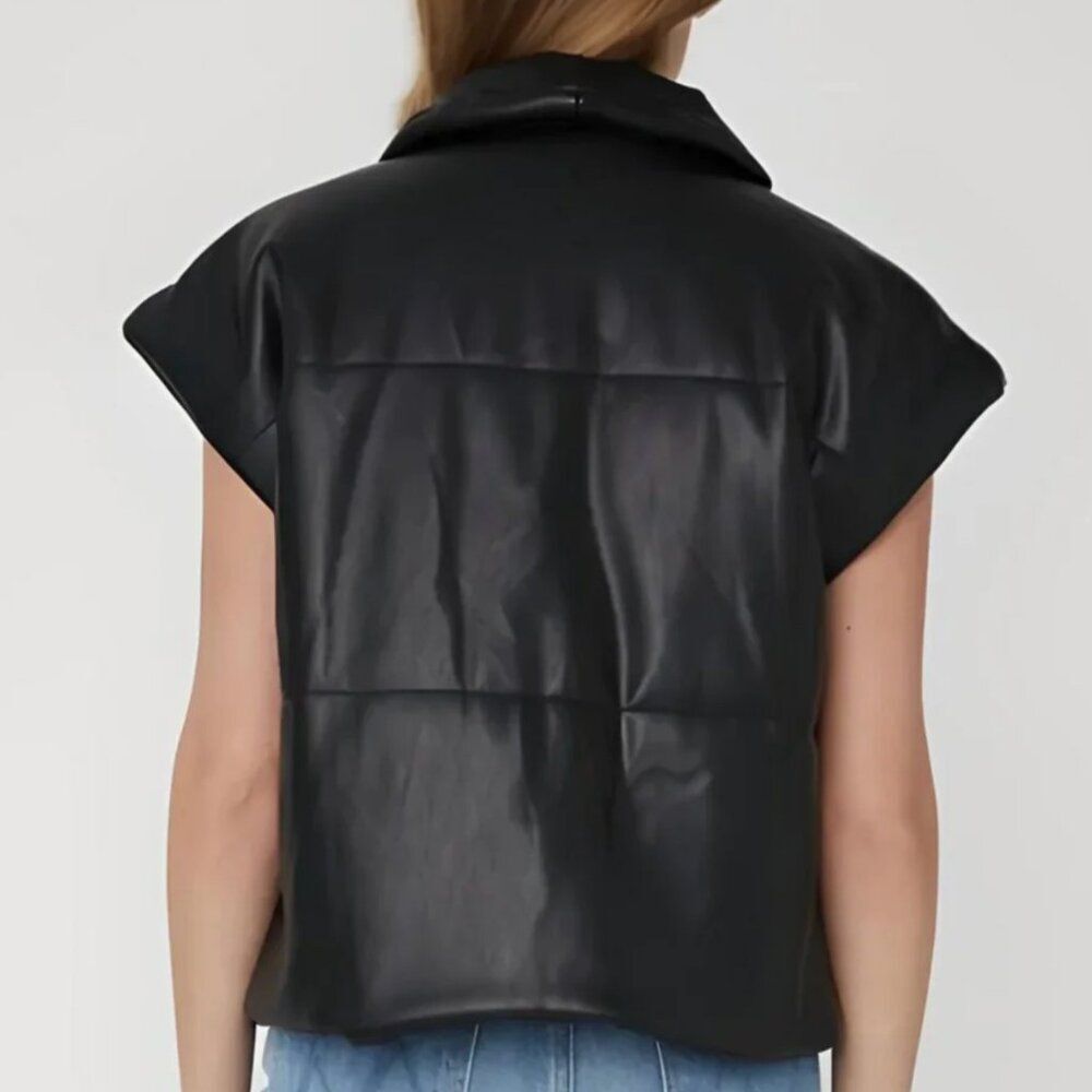 JS71 FAUX LEATHER VAIL VEST - Picture 10 of 10